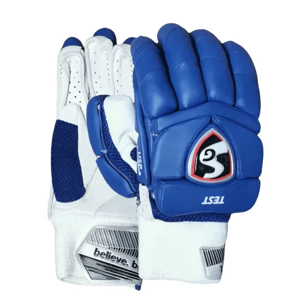 SG Test Cricket Batting Gloves - Navy