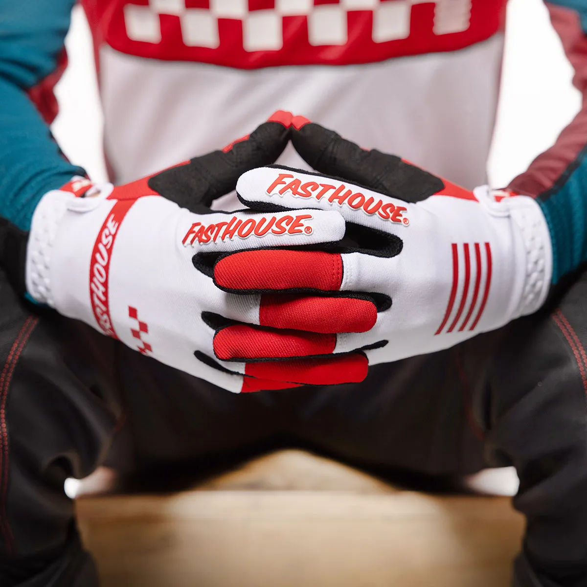 Speed Style Mod Youth Glove - Red/White