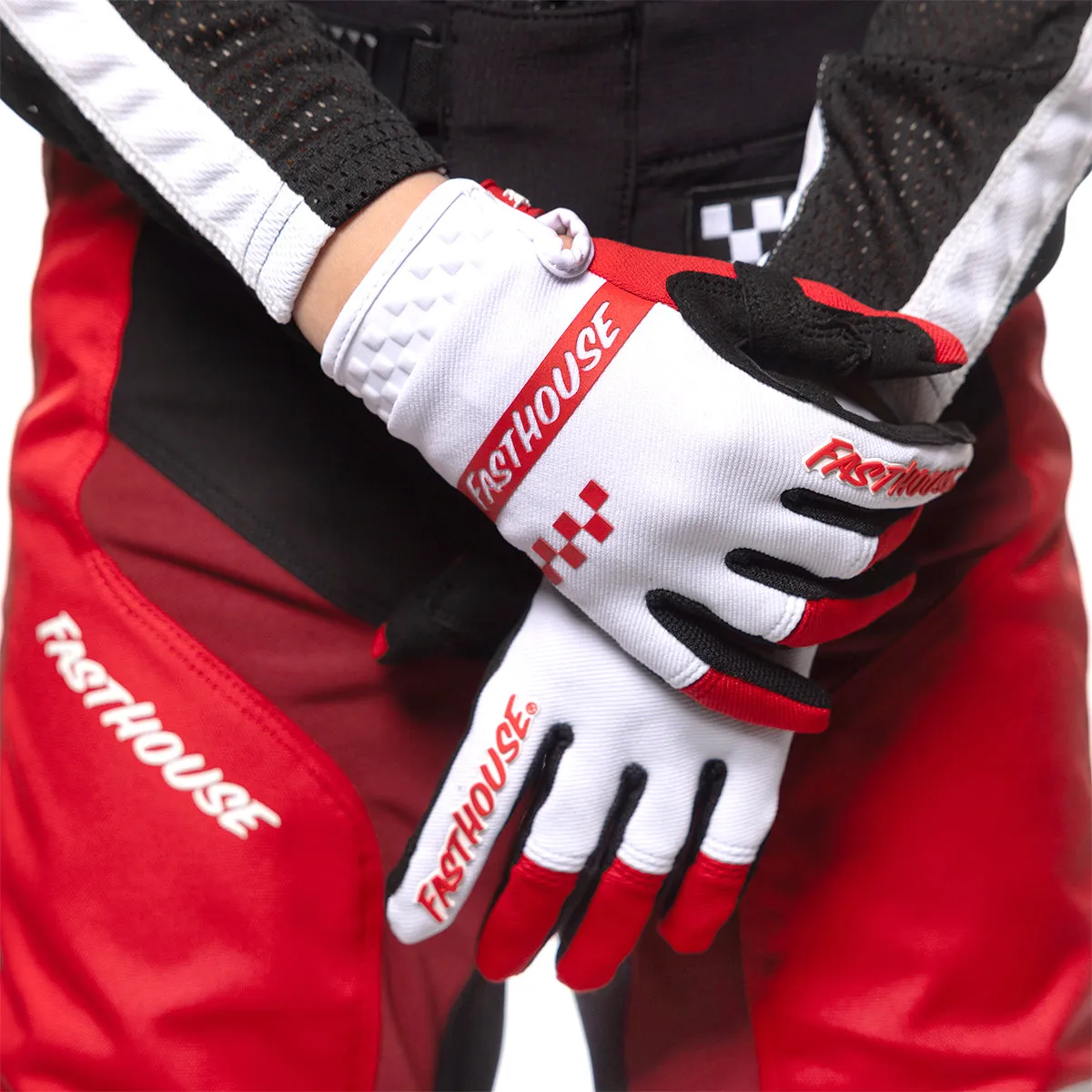 Speed Style Mod Youth Glove - Red/White