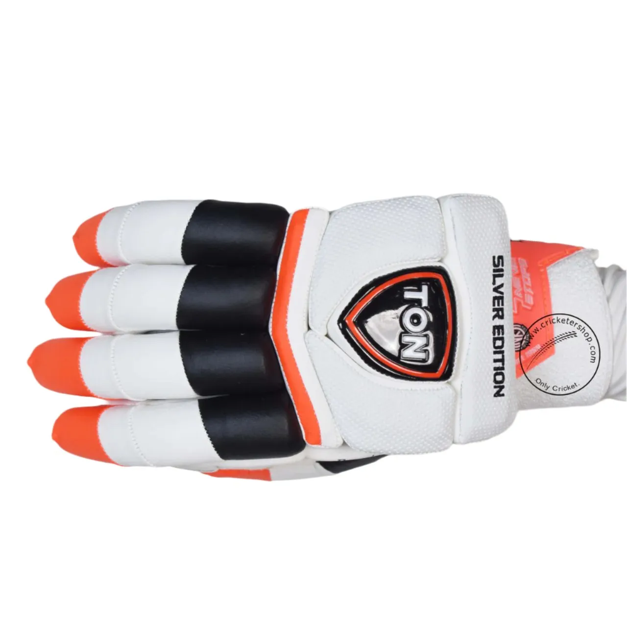SS Ton Silver Cricket Batting Gloves Men Size
