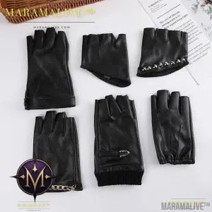Steampunk Half Finger Gloves - Fashion Statement in PU Leather
