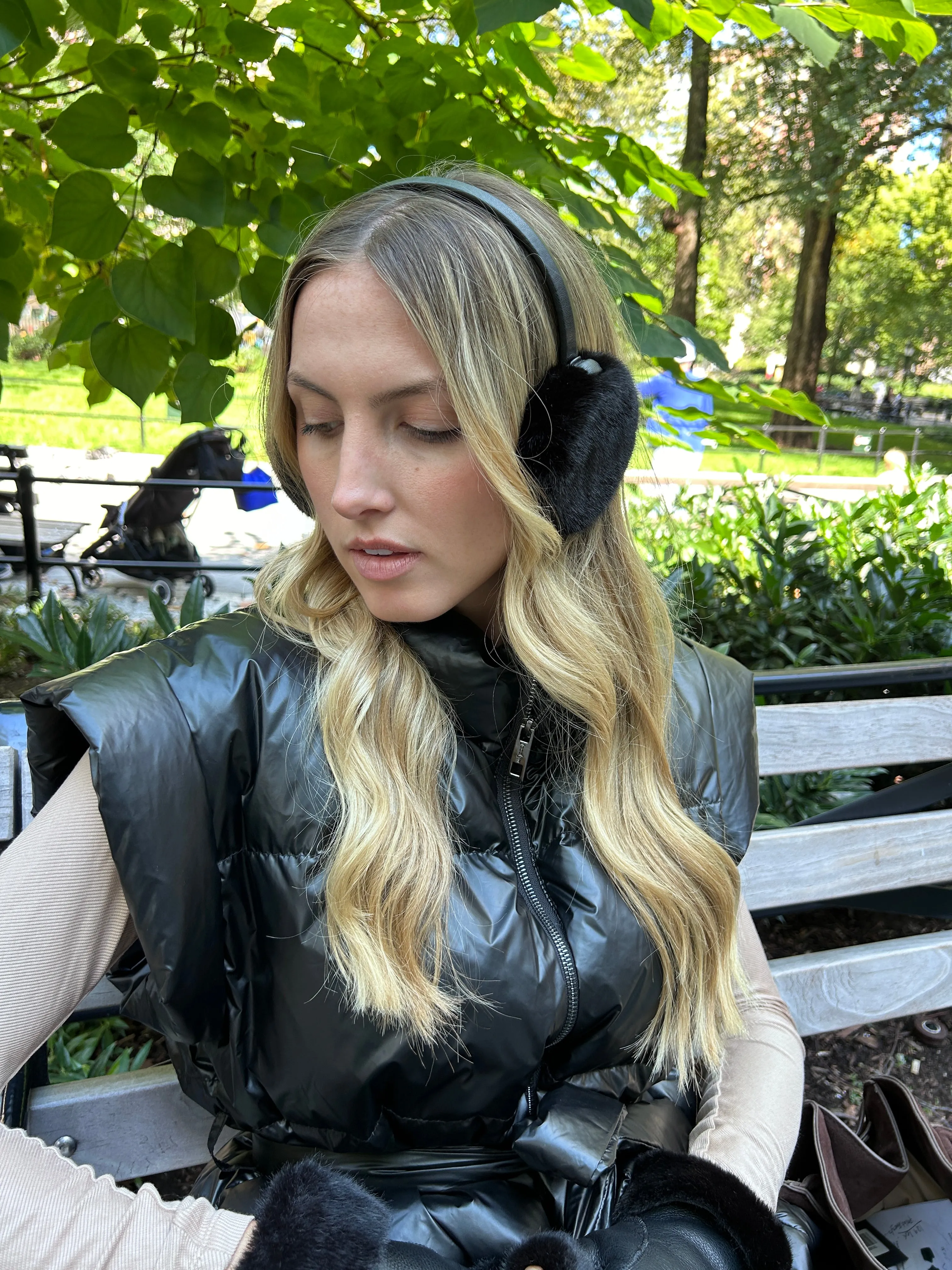 The Black Gstaad Earmuffs