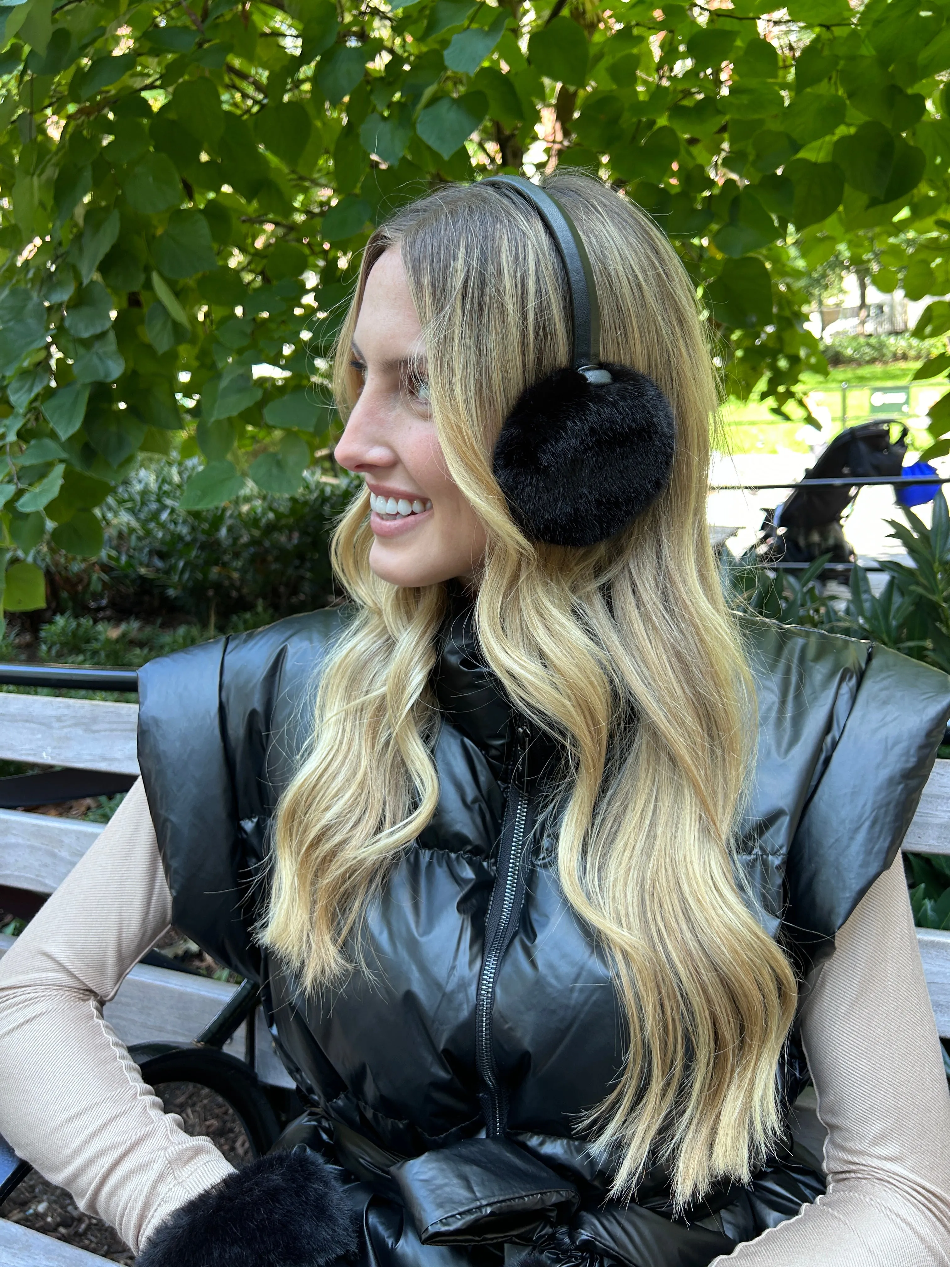 The Black Gstaad Earmuffs