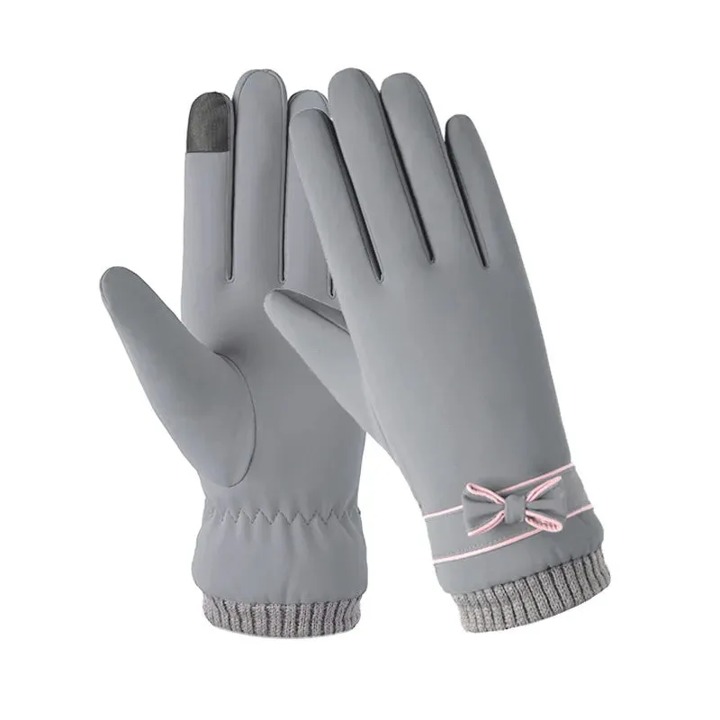 Thermal Winter Women Gloves Men Cycling Bike Gloves Hand Warmer Fleece Lined Guantes Full Finger Mittens Touchscreen Waterproof