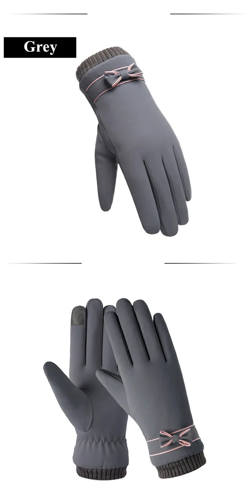 Thermal Winter Women Gloves Men Cycling Bike Gloves Hand Warmer Fleece Lined Guantes Full Finger Mittens Touchscreen Waterproof