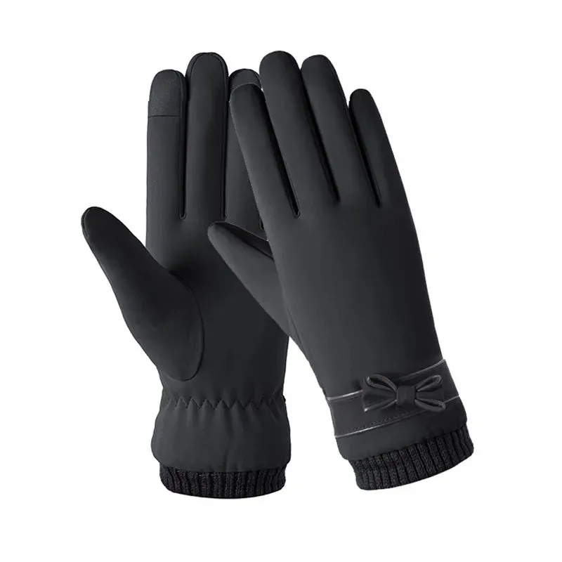 Thermal Winter Women Gloves Men Cycling Bike Gloves Hand Warmer Fleece Lined Guantes Full Finger Mittens Touchscreen Waterproof