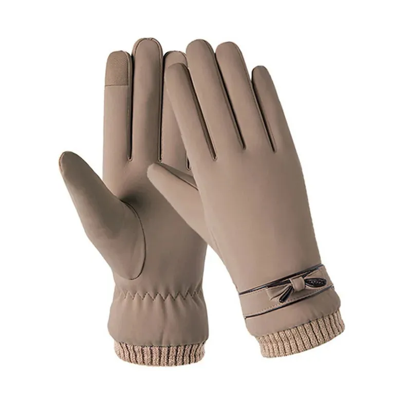 Thermal Winter Women Gloves Men Cycling Bike Gloves Hand Warmer Fleece Lined Guantes Full Finger Mittens Touchscreen Waterproof