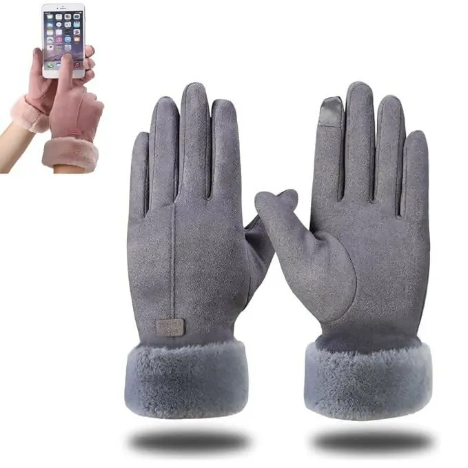 Tomorrow Women's Winter Gloves Angora Wool & Touchscreen Technology (MultiColours)