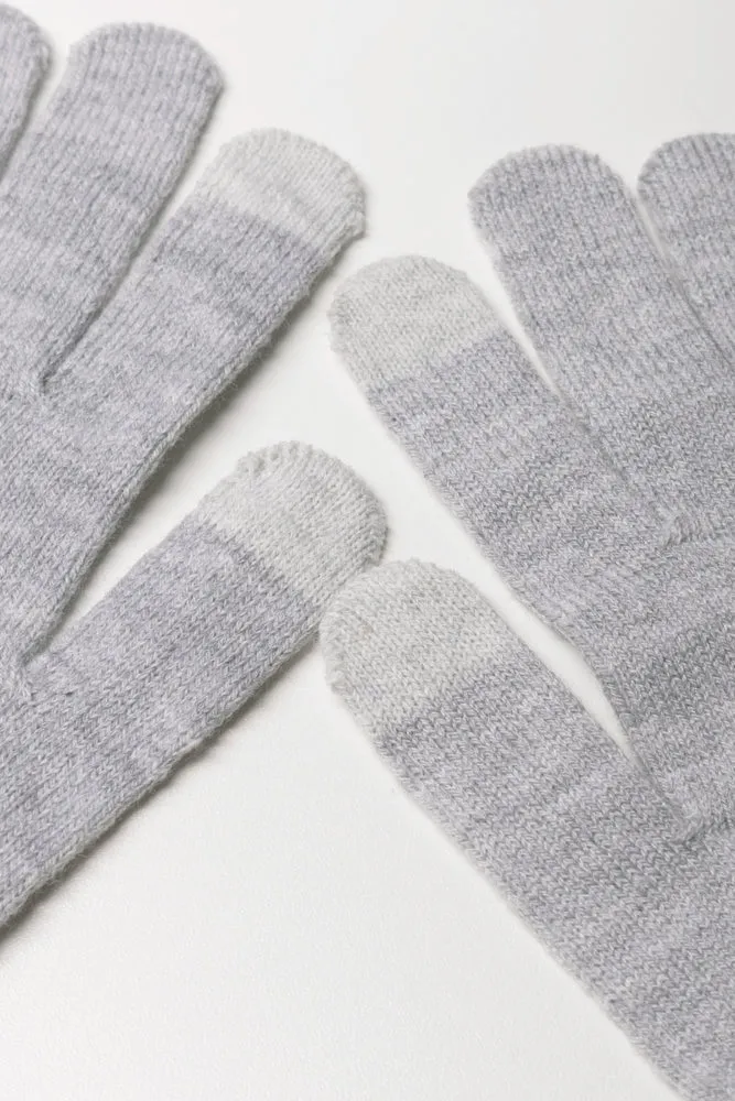 Touch Screen Gloves Grey