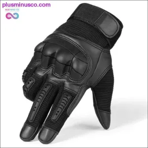Touch Screen Hard Knuckle Tactical Gloves PU Leather Army