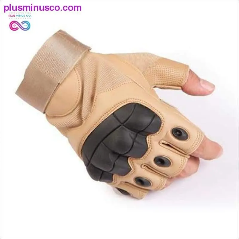 Touch Screen Hard Knuckle Tactical Gloves PU Leather Army