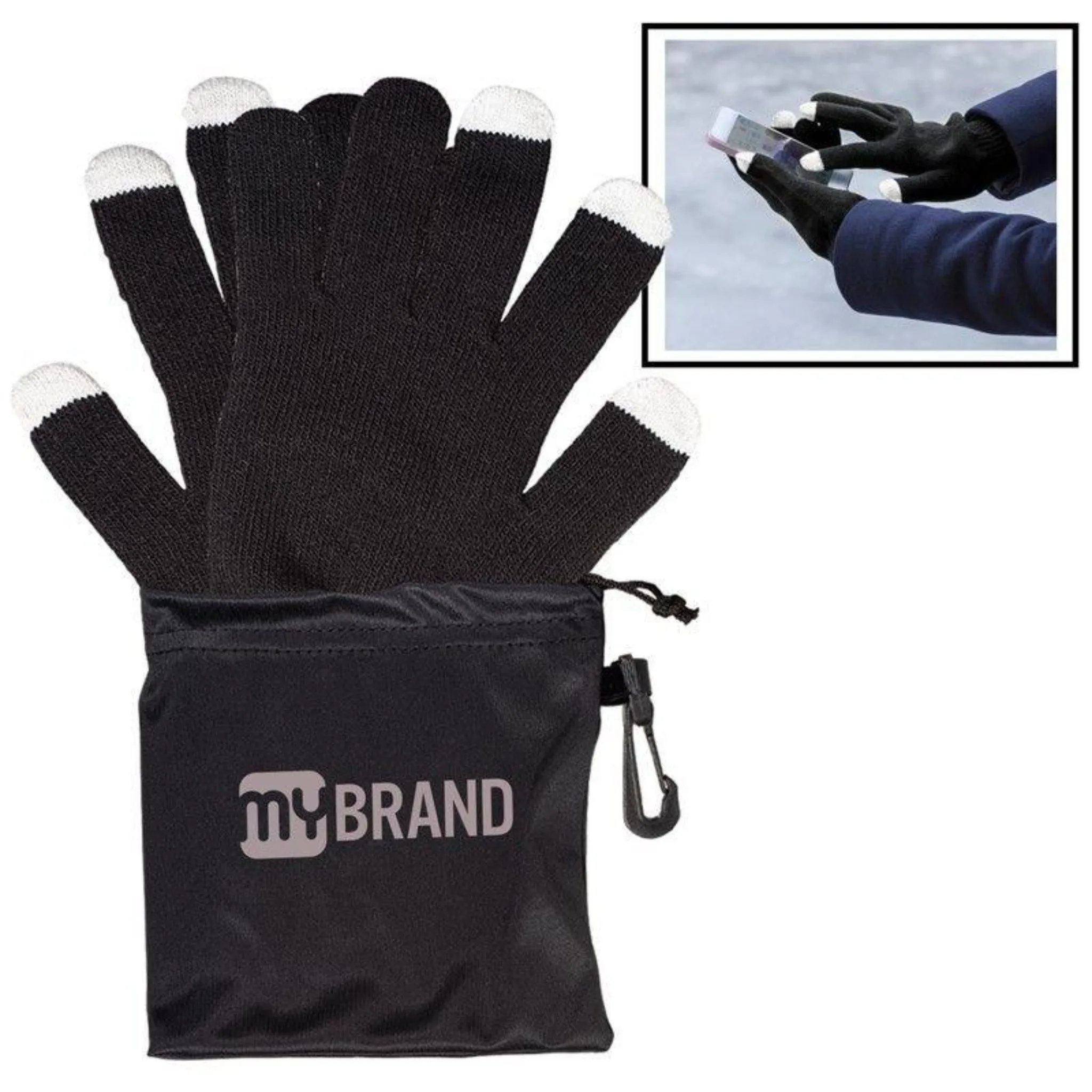 Touchscreen-Friendly Gloves In Pouch - #403814