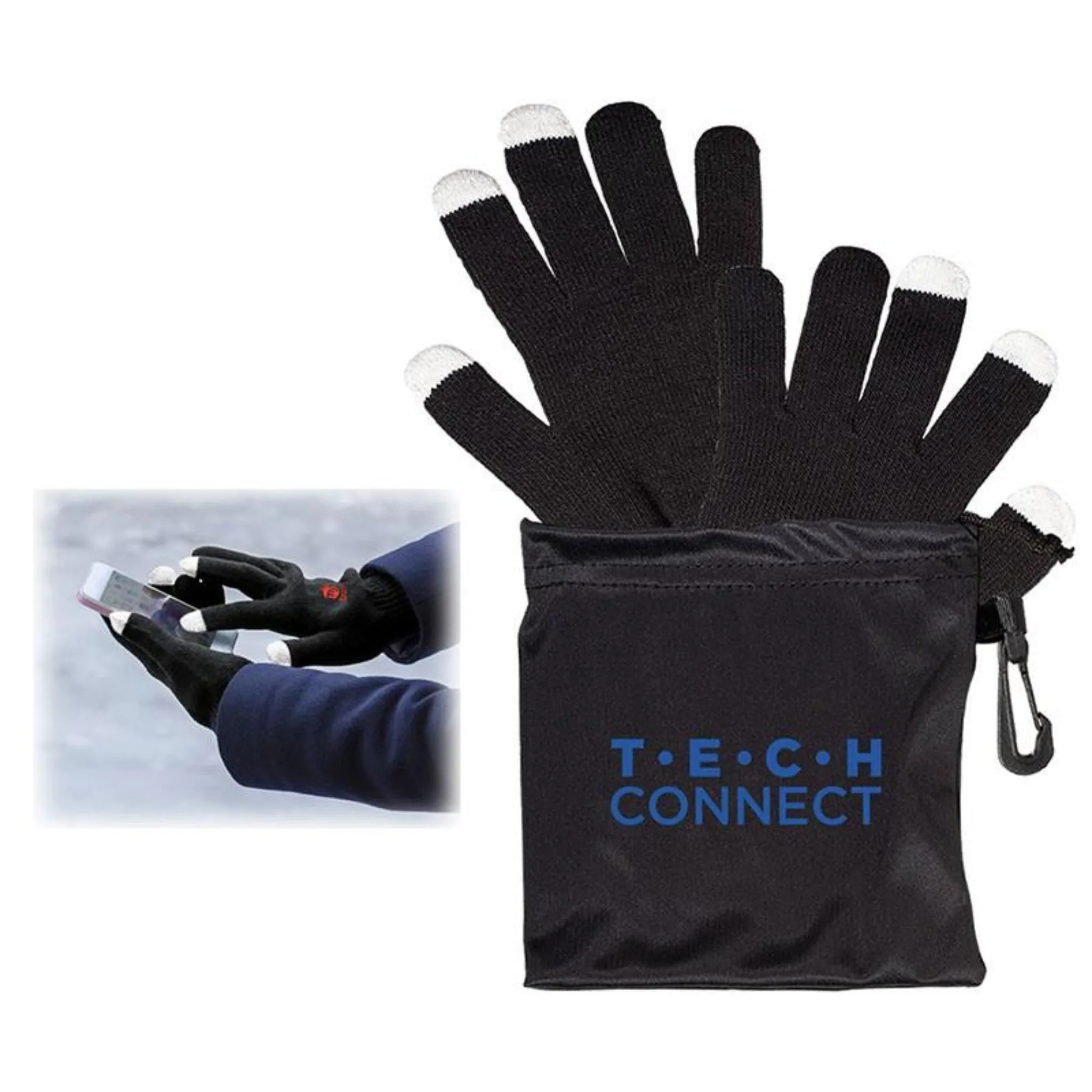 Touchscreen-Friendly Gloves In Pouch - #403814