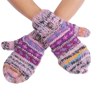 Tribal Purple Mittens