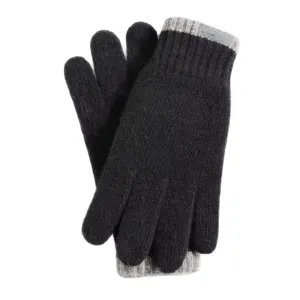 Unisex Wool glove - Black & Grey XL