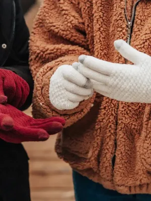 Waffle Knit Gloves w/ Text Capability