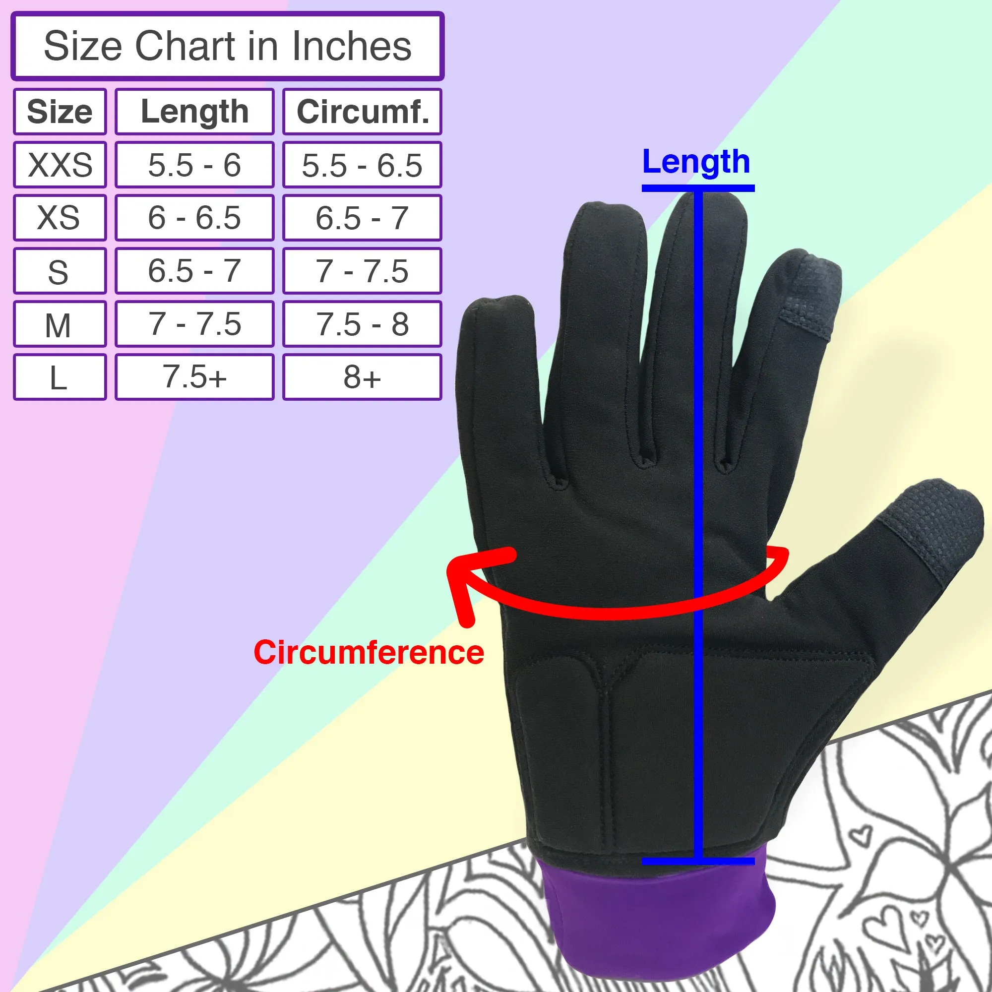 Water-resistant Gloves with Protective Padding, Touchscreen Fingertips, Fleece Lining