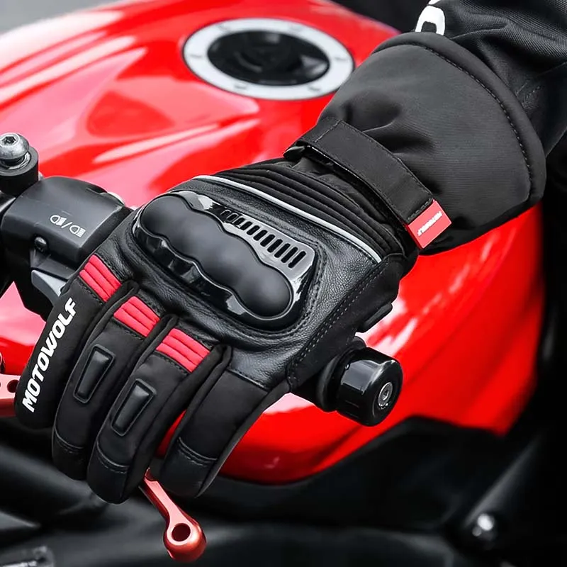 Waterproof Motorcycle Gloves | Winter Touch Screen Moto Riding Gloves