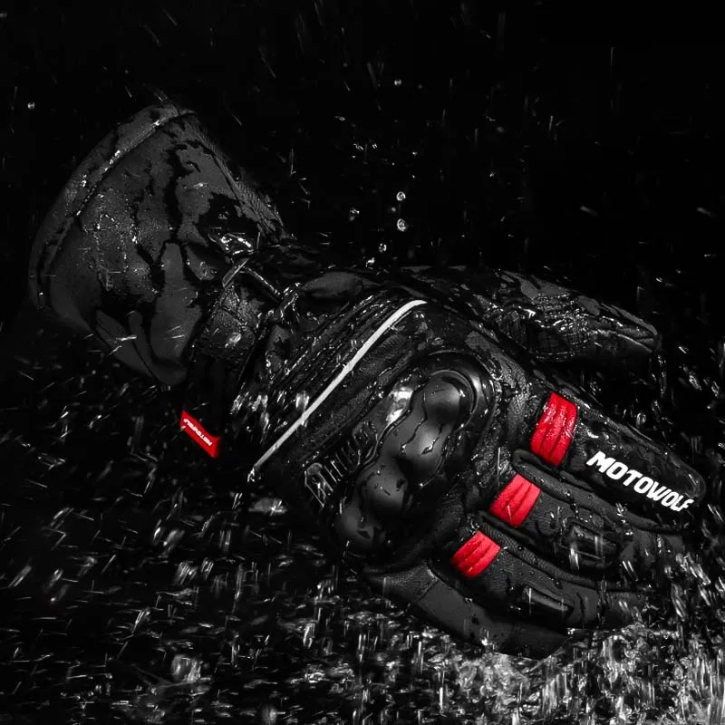 Waterproof Motorcycle Gloves | Winter Touch Screen Moto Riding Gloves