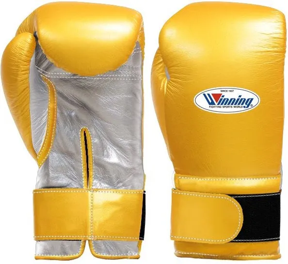 Winning Velcro Boxing Gloves  - Gold · Silver