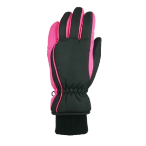 Winter Gloves-Ski Girls Taslon Ski Glove, Ages 4-7, Ages 7-12