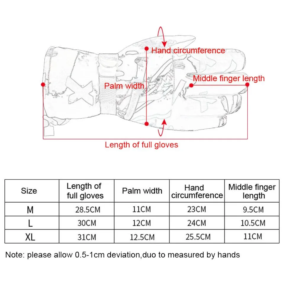 Winter Warm  Touch Screen Fleece Ultralight Waterproof  Snow Gloves