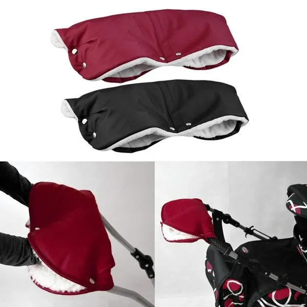 Winter Warmer Baby Pram Stroller Hand Muff Fingerless Gloves