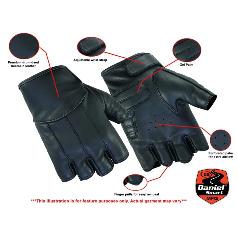 WOMEN'S DEERSKIN FINGERLESS GLOVES