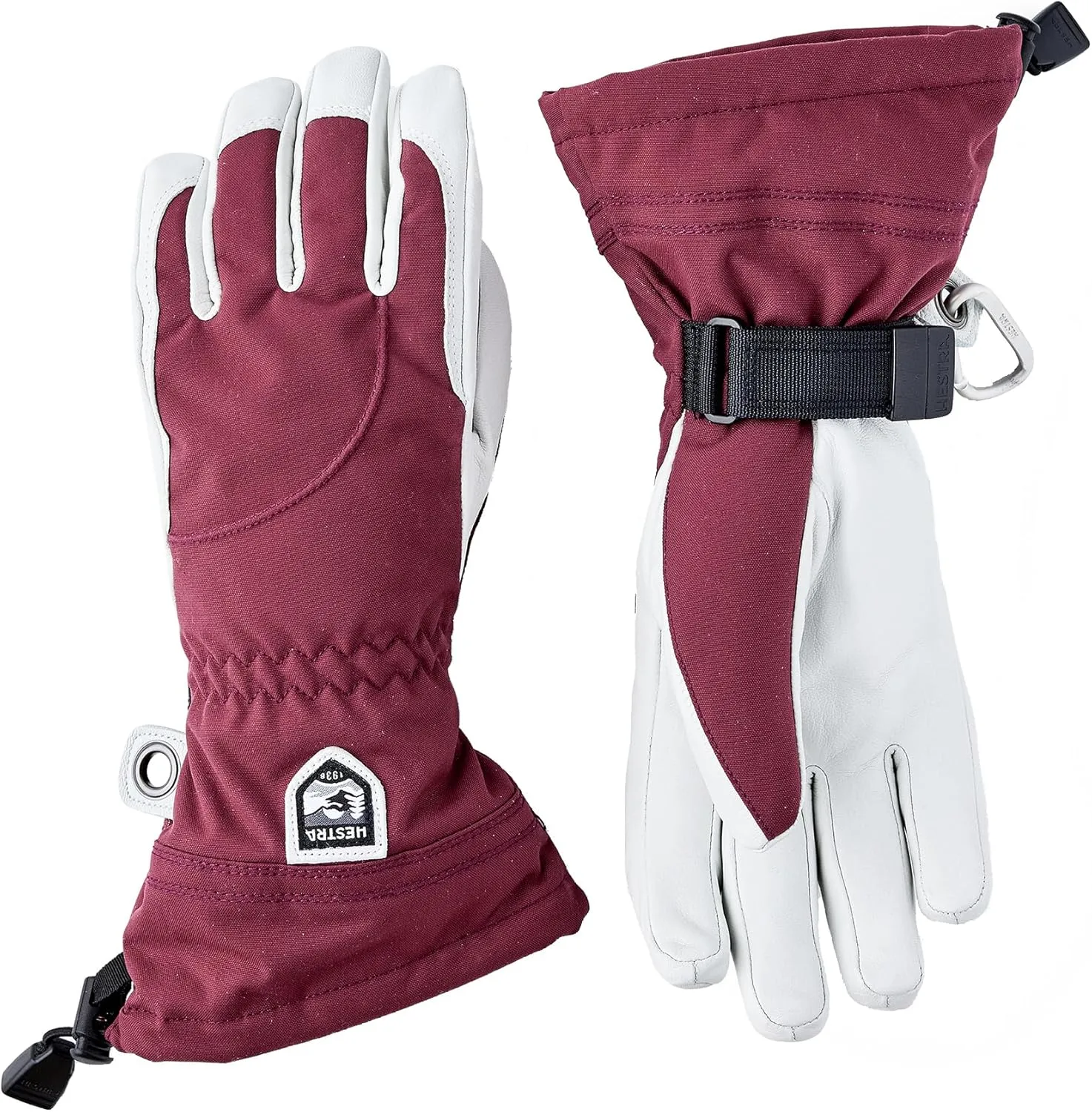 Womens Leather Ski Glove - Ideal for Skiing & Snowboarding