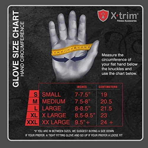 X TRIM Macho Unisex Professional Weightlifting Gym Gloves with Wrist Wrap for Palm and Wrist Protection (Leather Grip, Black & Red)