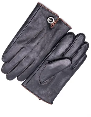 YISEVEN Winter Men’s Lambskin Leather Gloves