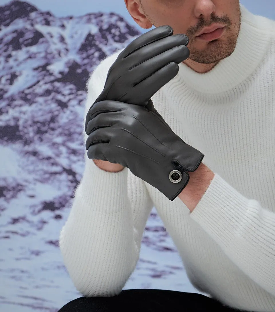 YISEVEN Winter Men’s Lambskin Leather Gloves