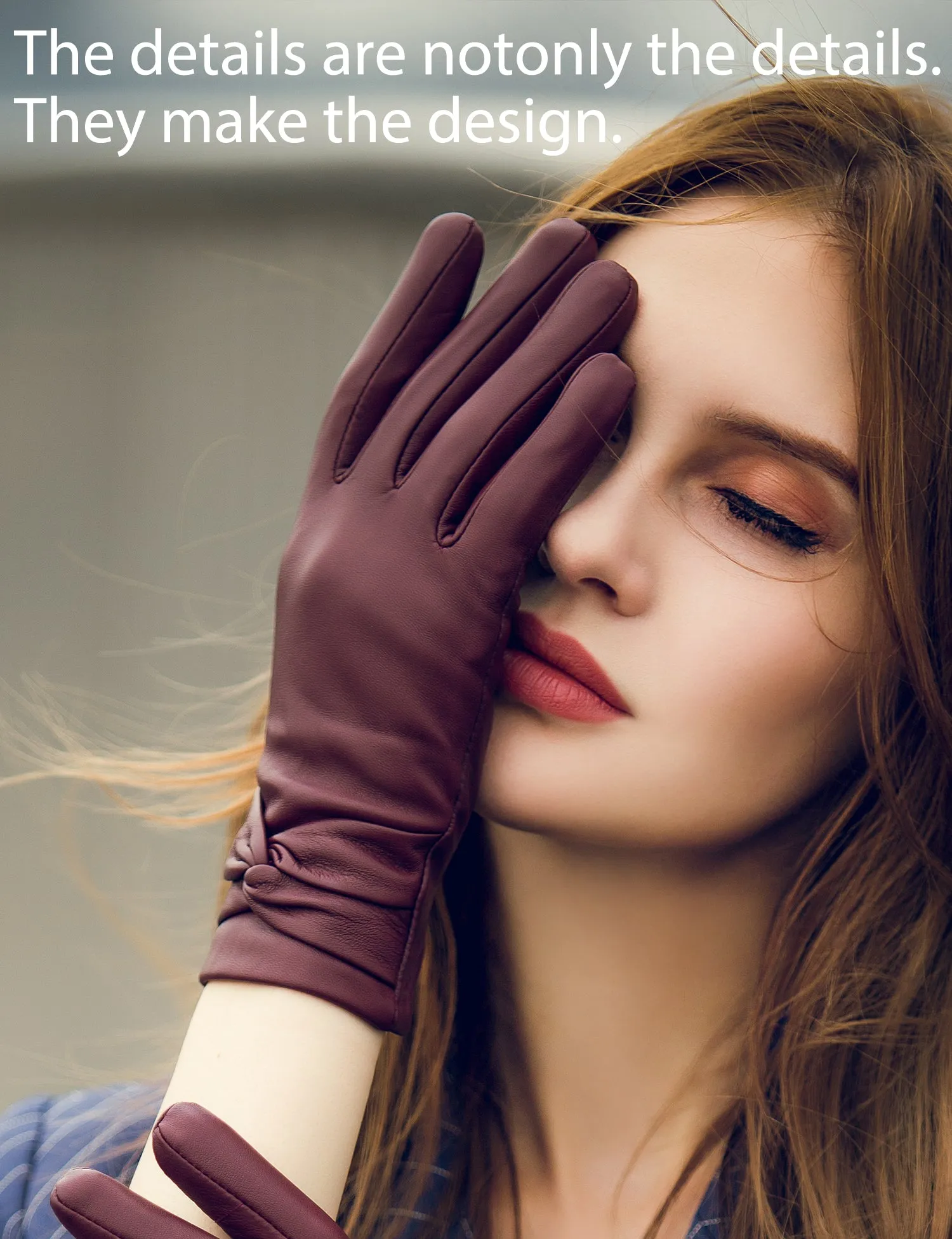 YISEVEN Women's Touchscreen Sheepskin Leather Gloves