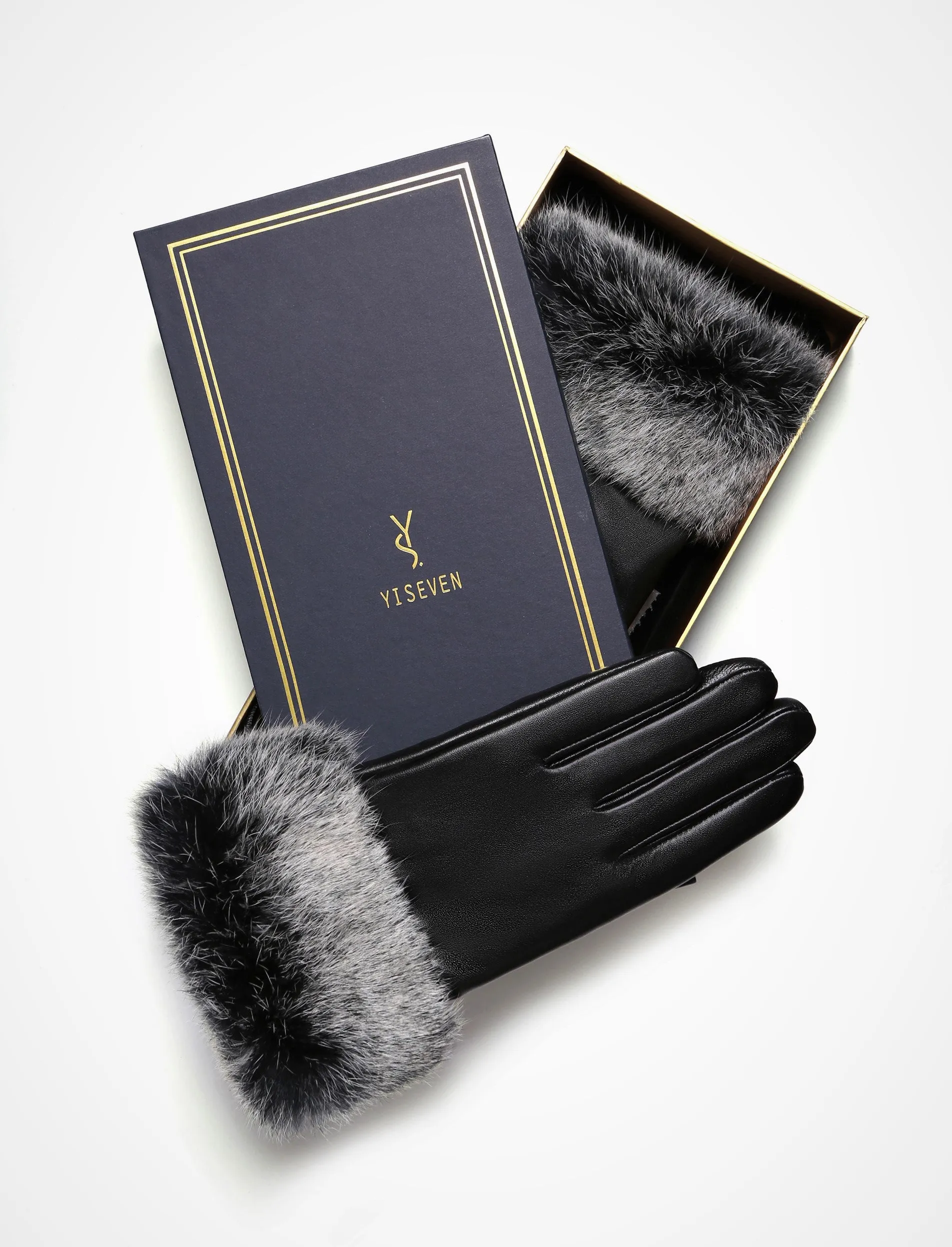 YISEVEN Women's Touchscreen Sheepskin Leather Gloves