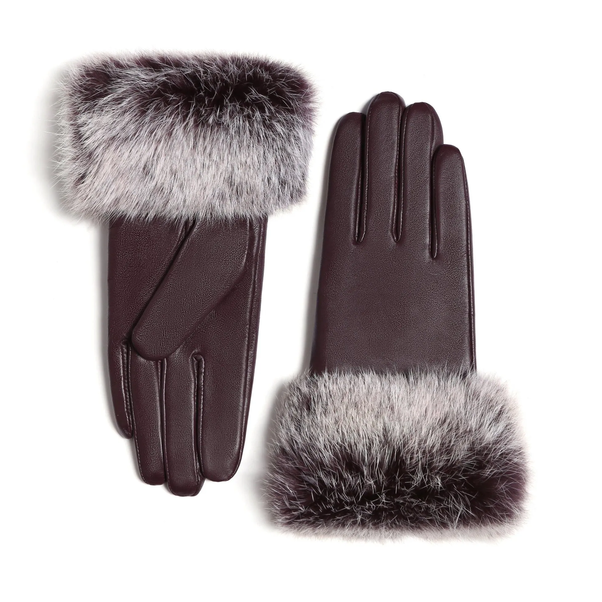 YISEVEN Women's Touchscreen Sheepskin Leather Gloves