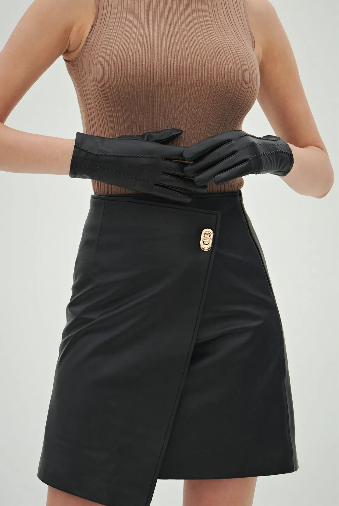 YISEVEN Women‘s Winter Touchscreen Leather Gloves